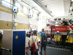 Visite de la caserne des sapeurs-pompiers professionnels