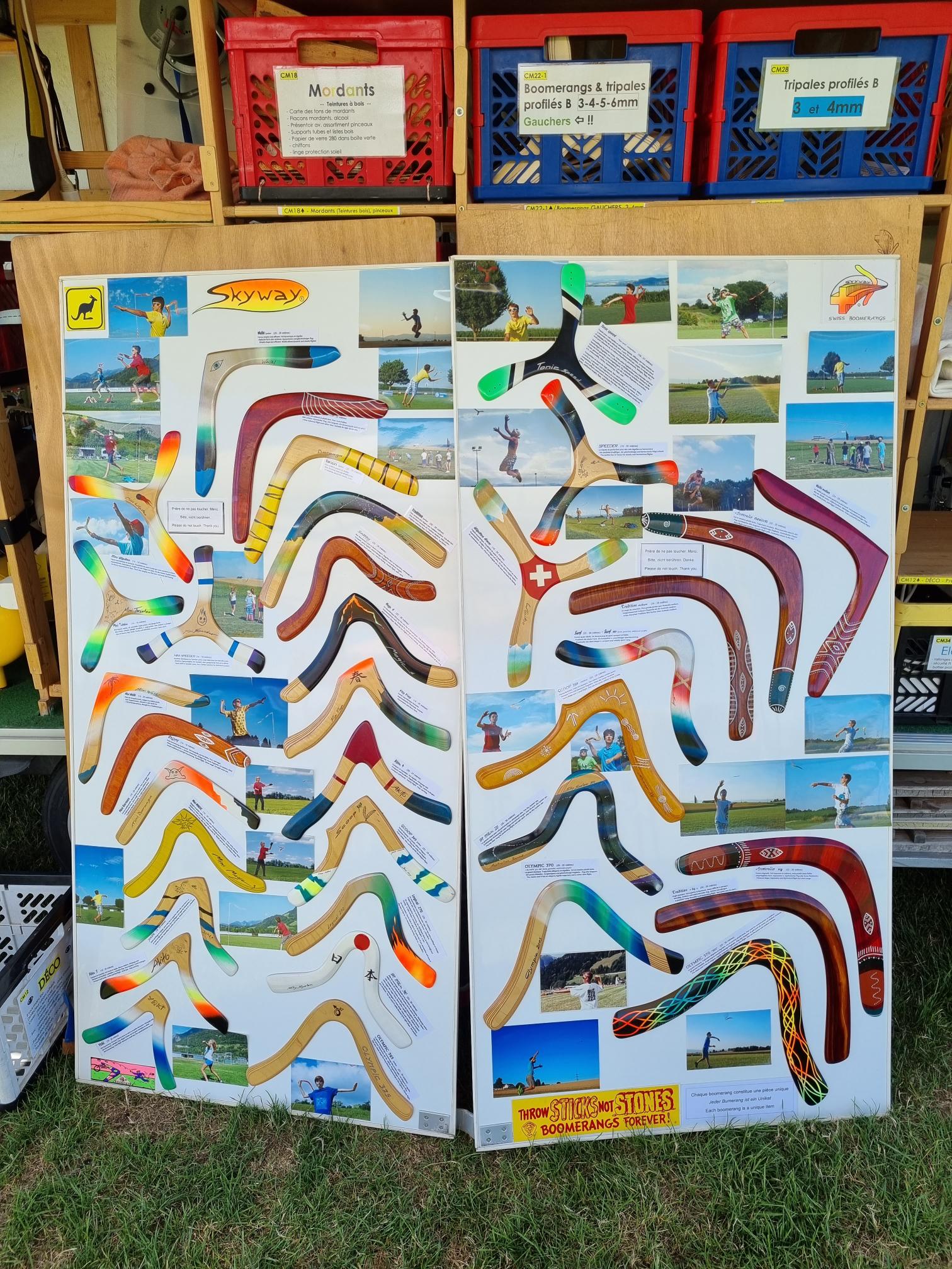 Atelier fabrication des boomerangs de sport et technique de lancer 2022
