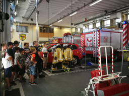Visite de la caserne des sapeurs-pompiers professionnels