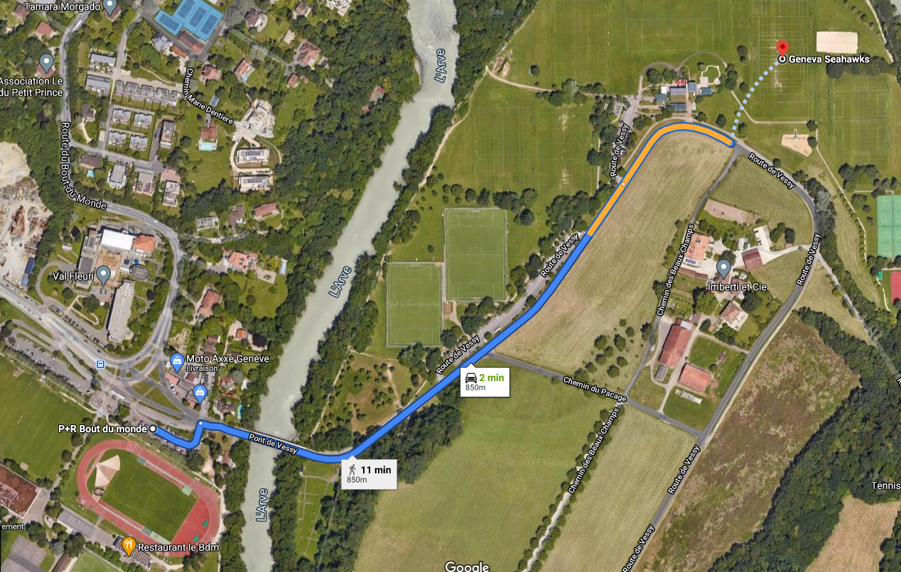 Découvre le Flag Football - Itinéraire