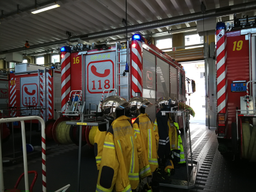 Visite de la caserne des sapeurs-pompiers professionnels
