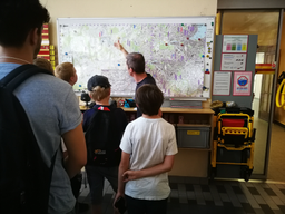 Visite de la caserne des sapeurs-pompiers professionnels