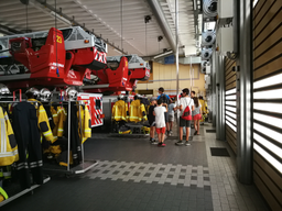 Visite de la caserne des sapeurs-pompiers professionnels