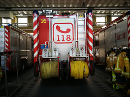 Visite de la caserne des sapeurs-pompiers professionnels