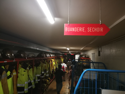 Visite de la caserne des sapeurs-pompiers professionnels