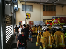 Visite de la caserne des sapeurs-pompiers professionnels