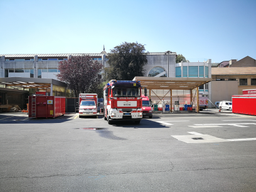 Visite de la caserne des sapeurs-pompiers professionnels
