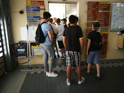 Visite de la caserne des sapeurs-pompiers professionnels