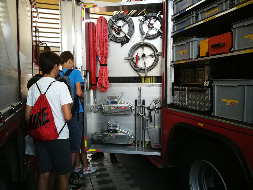 Visite de la caserne des sapeurs-pompiers professionnels