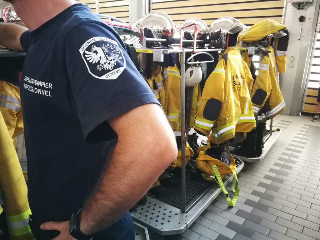 Visite de la caserne des sapeurs-pompiers professionnels